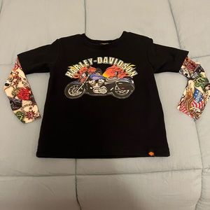 Harley Davidson tattoo sleeve shirt